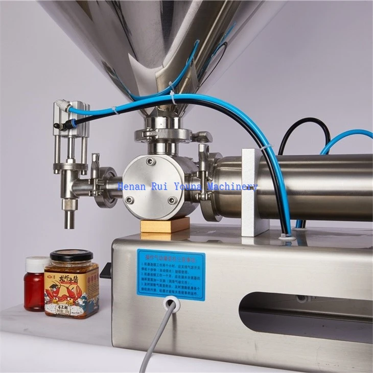 Pneumatic peanut butter filling machine (4)